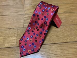  arte a floral print necktie red new goods unused tag attaching Altea flower botanikaru