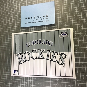 同梱OK∞■★【ステッカー/シール】コロラドロッキーズ/Colorado Rockies【MLBメジャーリーグ/野球】