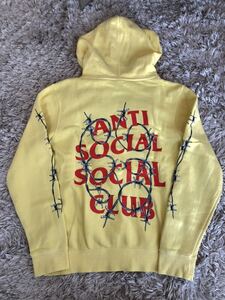 Anti Social Social Club hoodie XS 黄色 有刺鉄線 2019FW アンチソーシャルソーシャルクラブ ASSC 公式オンライン購入 ／fragment stussy