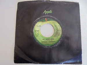 Appleシングルレコード GEROGE HARRISON『 MY SWEET LORD 』US盤 Apple 2995 美品