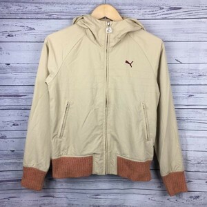 PUMA Puma * полный Zip Parker [M/ свет желтый ] с капюшоном ./ женский *BA116-B3