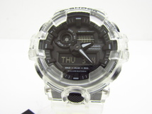 未使用 CASIO G-SHOCK カシオ G-ショック GA-700SKE-7AJF スケルトンシリーズ デジアナ腕時計♪AC19471_画像2