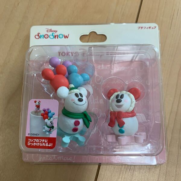 ディズニー スノー プチフィギュア ミッキーミニー クリスマスオーナメント