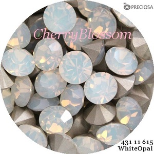 SS29*50 bead * white opal *431 11 615* Stone * nails * deco *p ratio sa* tea ton *V cut 