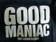 GOODENOUGH GOOD MANIAC TEE Tシャツ L ネイビー #GE-137008 グッドイナフ_画像3