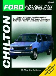  service book 1989 1996 E 150 250 350 Economical Line maintenance repair manual service repair repair FORD Ford full size ^.