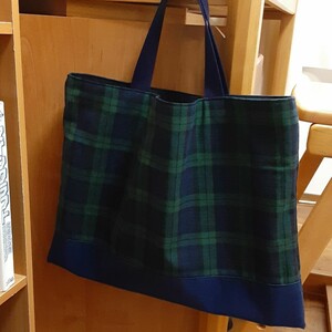 レッスンバック ハンドメイド 男の子 女の子 タータンチェック