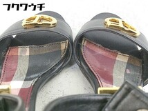 ◇ BLUE LABEL CRESTBRIDGE ブルーレーベルクレストブリッジ ストラップ サンダル サイズS ブラック レディース_画像5