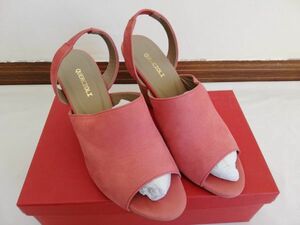 tinosQUERCIOLI pumps pink 37( approximately 24cm) back strap high heel postage 630 jpy ~ including in a package possible 