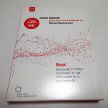 即決 輸入DVD「モーツァルト：交響曲第35番、36番、ピアノ協奏曲第22番 他」バレンボイム/バボラーク/BPO_画像1