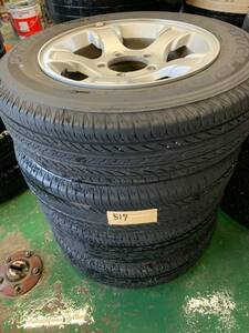 Y517 175/80R16 bridgestone ブリジストン 2019年 PCD139.7 5H 5.5J jb23w ジムニー 4本セット　純正？