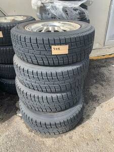 Y524 195/65R15 YOKOHAMA ヨコハマ 2012年 PCD100 4H 6J MODULO 4本セット　モデューロ