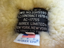 ＵＳＥＤ美品☆AVIREX☆TYPE B-3☆レザージャケット☆MADE IN U.S.A_画像4