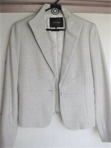  Tokyo style * spring. formal * lame * jacket * white beige * on goods * elegant *mo The ik*Mosaique*40 L* go in . type * wedding 