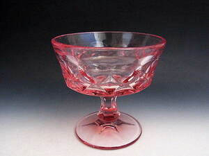 Perspective pink color sherbet glass * premium Noritake 