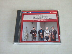 シューベルト：弦楽四重奏曲全集1　/　ヌオーヴォ・カルテット（NUOVO QUARTETTO）　/　CD　