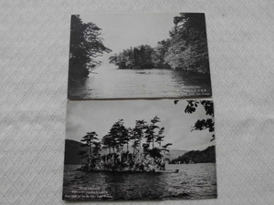 P26　絵葉書　国立公園十和田湖　2枚　戦前