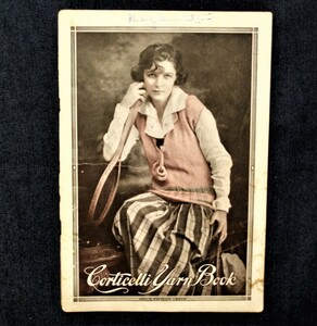 1917 год иностранная книга вязание * иглы для вязания крючком плетеный Corticelli Yarn Book античный рукоделие женский * свитер 