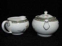 C29-3011[SAI] 未使用 豪華セット WEDGWOOD ウェッジウッド ハミングバード カップ＆ソーサー ティーポット クリーマー 皿 プレート など_画像10