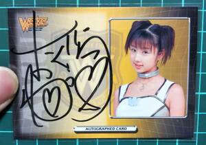 小倉優子　直筆サインカード　美品　時空警察ヴェッカー　その４　大きくて立派なサイン