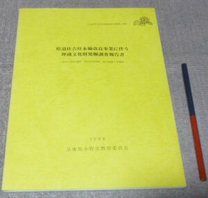 県道住吉住永線改良事業に伴う埋蔵文化財発掘調査報告書 　高田久保田遺跡・高田村前遺跡・高田地蔵ノ本遺跡 　/　小野市　遺跡