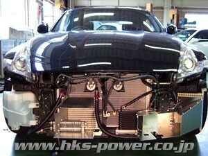 【HKS】 ATフルードクーラーキット W200xH130xD32, 9段 ニッサン フェアレディZ Z34 [27002-AN001]