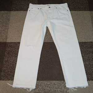 RHC Ron Herman Cut-Off Damage White Denim Pants size 33《ロンハーマン》カットオフ ダメージ ホワイト デニム