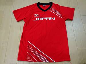 ミズノ MIZUNO バレーボール テニス USED美品 半袖 プラクティスシャツ 練習着 SIZE:XS カラー:赤系 かっこいい！