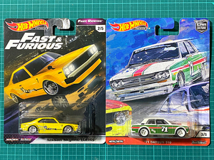 ホットウィール FAST & FURIOUS ワイルドスピード Nissan Skyline（C210）｜カーカルチャー '71 DATSUN 510 ダットサン