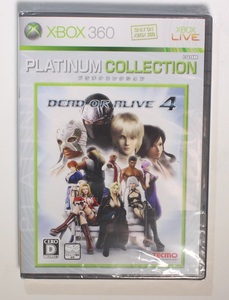 DEAD OR ALIVE 4/デッドオアアライブ 4 プラチナコレクション XBOX360ソフト 超希少品 レア物 新品未開封品