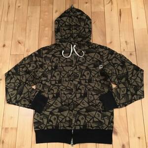 BAPE camo フルジップ パーカー Sサイズ a bathing ape BAPE full zip hoodie エイプ ベイプ アベイシングエイプ 3322