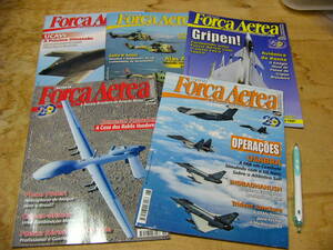 洋書 航空機 雑誌 Revista Fora Area/不揃い5点まとめて/2014-2016年/ポルトガル語 戦闘機 空軍