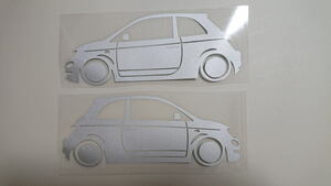  Fiat 500(Fiat500) abarth (ABARTH) oriented scraps type left right against . car body map pattern sticker left right minute set 