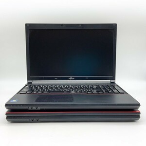 [業者注目]2台セット Fujitsu 15型中古PC A553/G Celeron ジャンク品 部品取り 20210225_13