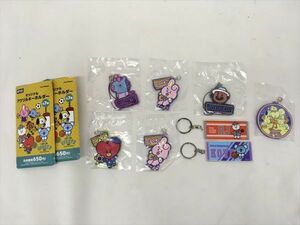 ☆未使用品★BT21 アクリルキーホルダー ラバー ストラップ tata タタ KOYA COOKY 他 BTS 8個セット 一番くじ [AQ]