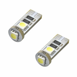 シボレー カマロ CF43 45 LED ナンバー灯 ライセンス灯 SMD T10 2個 キャンセラー内蔵 ホワイト