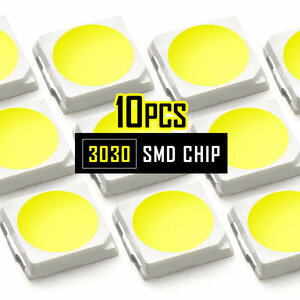 LEDチップ SMD 3030 アイスブルー 水色 10個 打ち替え 打ち換え DIY 自作 エアコンパネル メーターパネル スイッチ