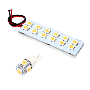 ルームランプ LED 暖色 総発光数51発 JB23W ジムニー 4-10型 ラゲッジ設定車 [H14.1-H30.6] 2点セット