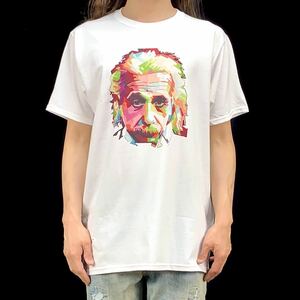 新品 未使用 アインシュタイン 相対性理論 物理学者 ポップアート Tシャツ S M L XL ビッグ オーバー サイズ XXL~5XL ロンT パーカー 対応