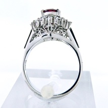 Pt900 ★リング　ルビー1.07ct 7月誕生石 ◇ダイヤモンド0.63ct ●11号 ◆ソーティング付き【中古】 /mJ128/25909_画像5