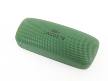 ∞【デッドストック】LACOSTE ラコステ 眼鏡 メガネフレーム CL-6105 52[]17-140 チタン ナイロール ハーフリム ガンメタリック □H8_画像2