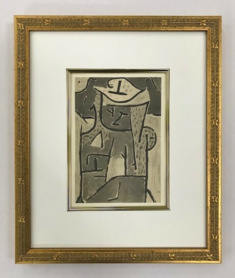 【特価】　≪　　パウル 　クレー 　　≫　　リトグラフ【石版画】　　 MADCHEN MIT GELBEM HUT 　　1960年　 　MOURLOT　　 　PAUL　KLEE