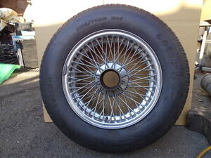 72 year Jaguar /E-Ty V12/ chrome wire wheel 1 pcs #210201