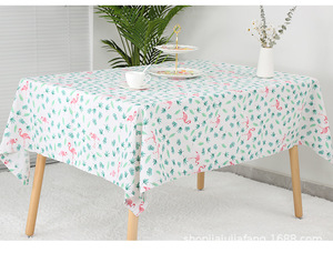  new goods sale tablecloth 20% off profit 140*180cm flamingo pattern cotton flax cloth atmosphere interior decoration dressing up summer manner pretty 