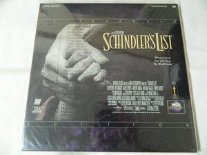 (LD: laser disk )SCHINDLER'S LIST [ import version 2 sheets set ] [ used ]