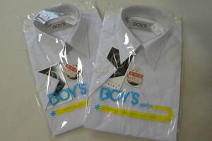③ unused BOY'S SHIRTS 8 -years old 120 Hong Kong shirt short sleeves 2 pieces set 