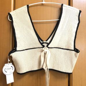 しまむら2WAYニットビスチェQ