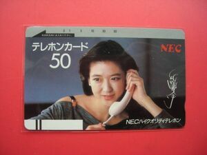 初期フリー　紺野美沙子　NEC　110-2744　未使用テレカ