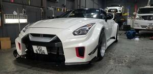 08- R35 GTR RR-STYLE ボンネット FRP