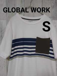 グローバルワーク　GLOBAL WORK　半袖　Tシャツ　胸ポケット　